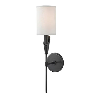 Modern Indoor Wall Sconces with White Fabric Shade