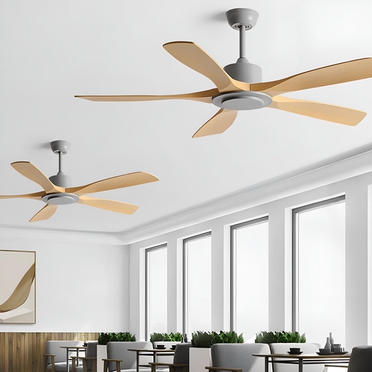Modern Industrial 6-speed Reverse Frequency Ceiling Fan