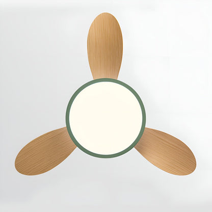 Modern Minimalist 15.7'' Lampshade 6-Speed Reverse Ceiling Fan Light