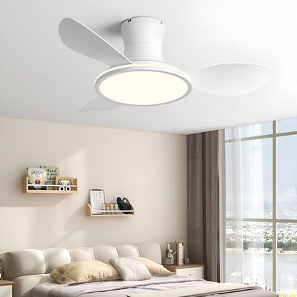 Modern Minimalist 15.7'' Lampshade 6-Speed Reverse Ceiling Fan Light