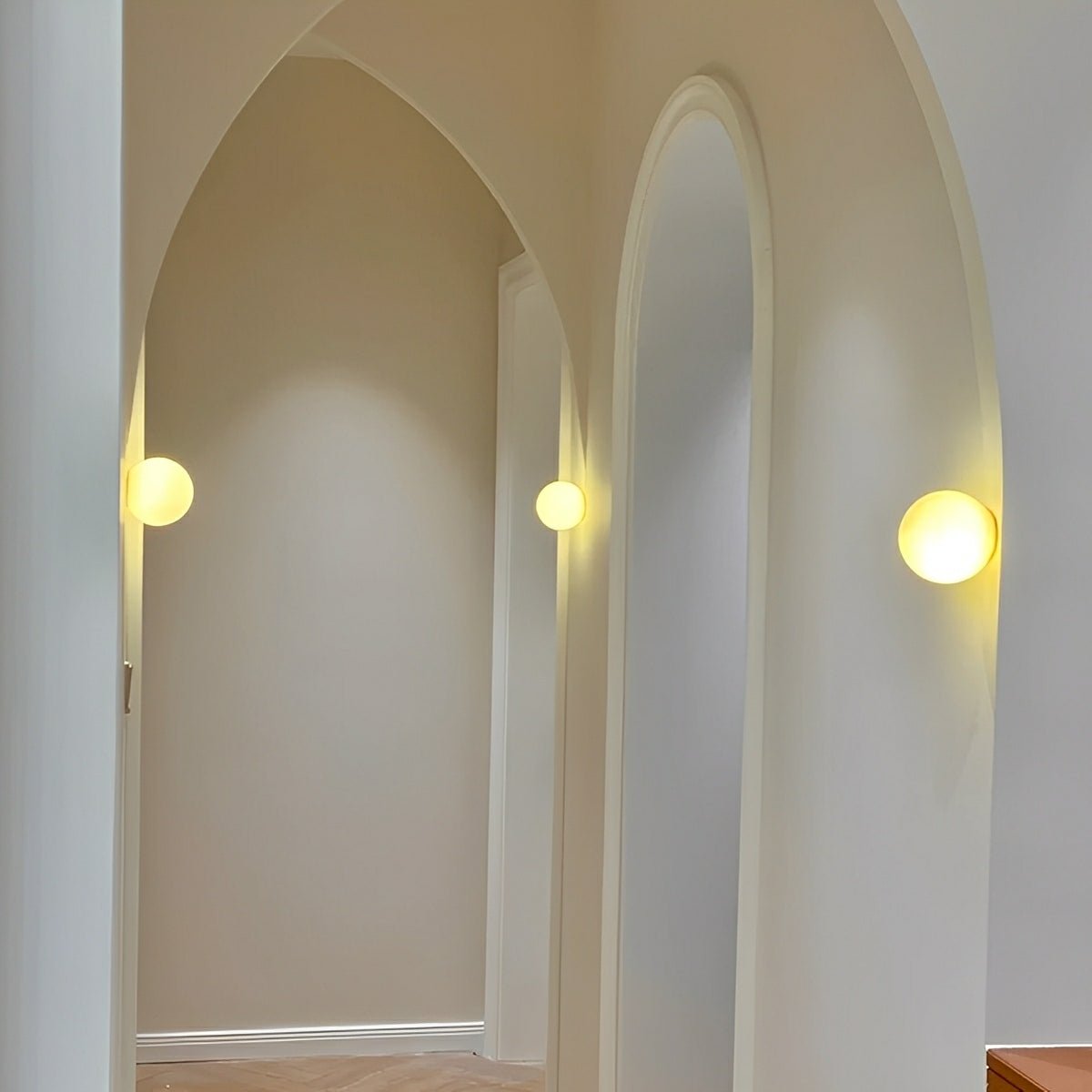 Modern Minimalist Bauhaus Globe Art Shade LED Wall Sconce