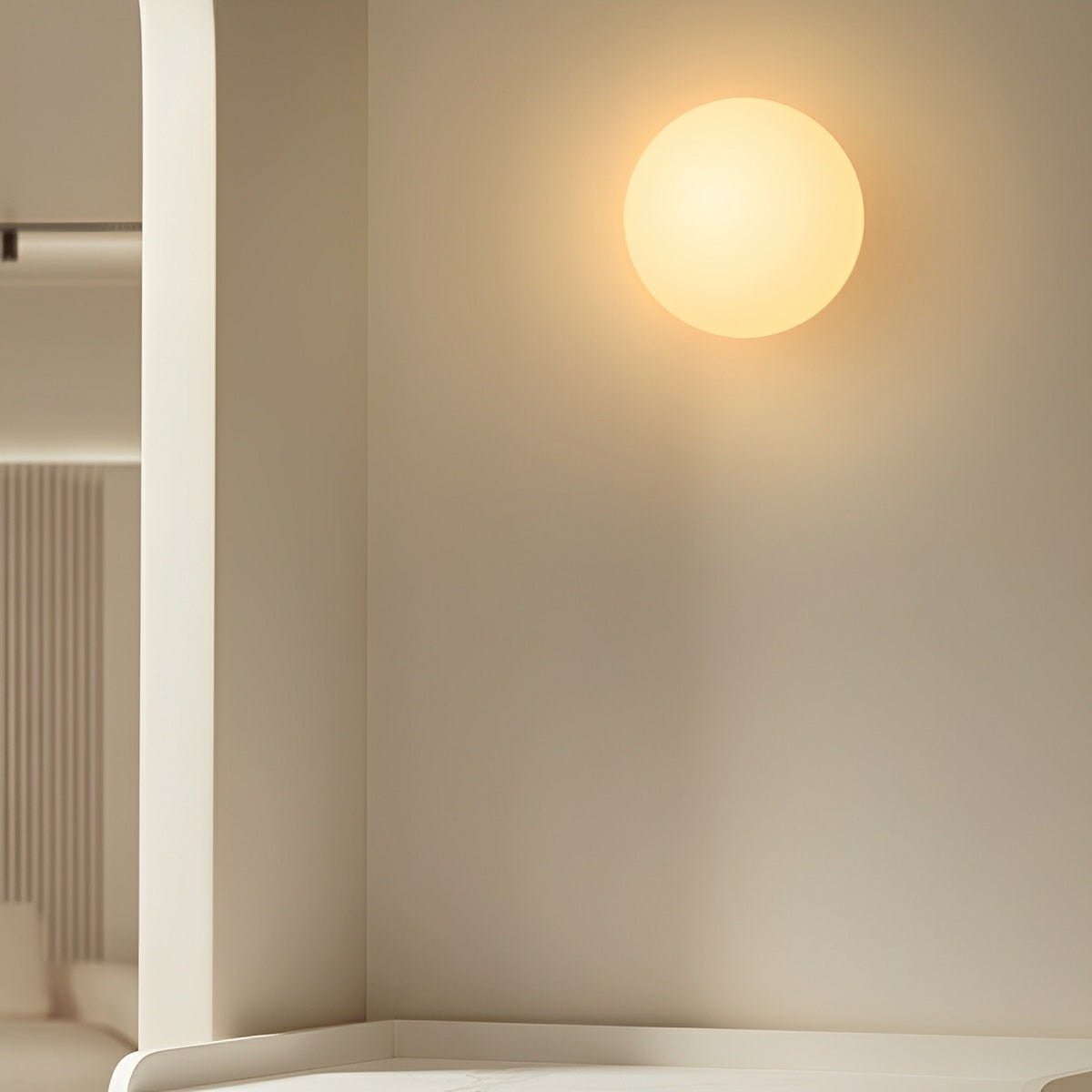 Modern Minimalist Bauhaus Globe Art Shade LED Wall Sconce