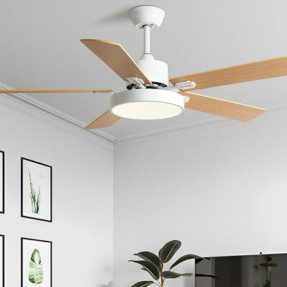 Modern Minimalist 6-Speed Reverse Frequency Conversion Ceiling Fan Light