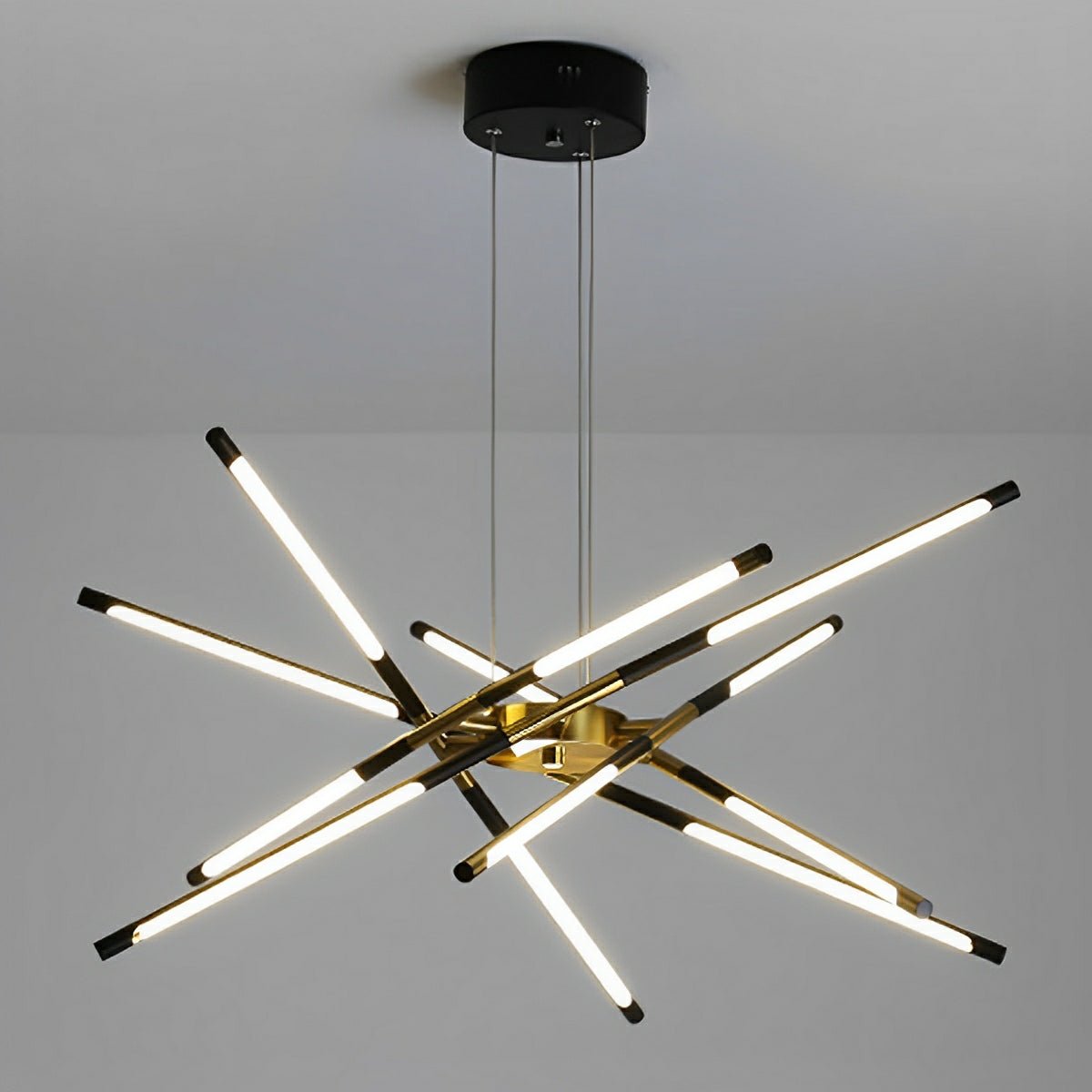 Modern Minimalist Geometric LED Long Strip Indoor Pendant Lights
