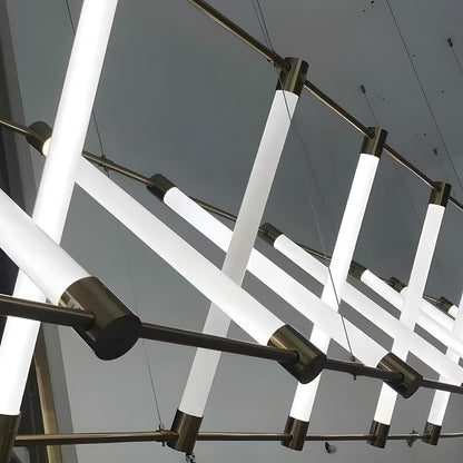 Modern Minimalist Fishbone Light Combination Bar Pendant Lights