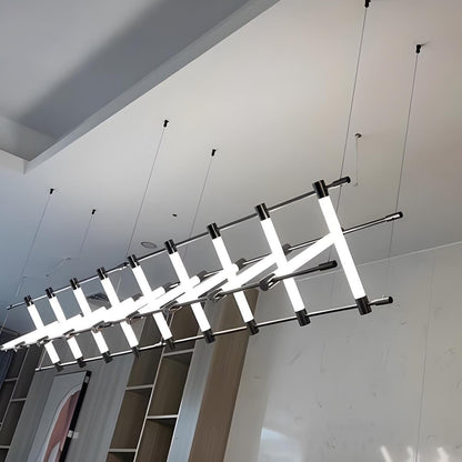 Modern Minimalist Fishbone Light Combination Bar Pendant Lights