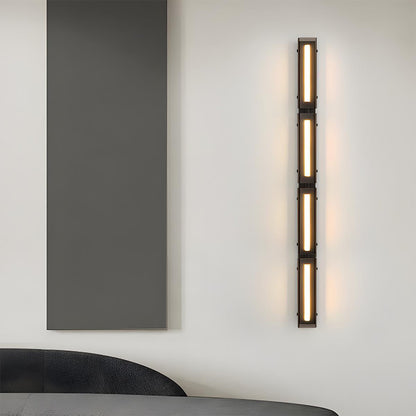 Modern Minimalist Glass Long Strip LED Indoor Wall Sconce