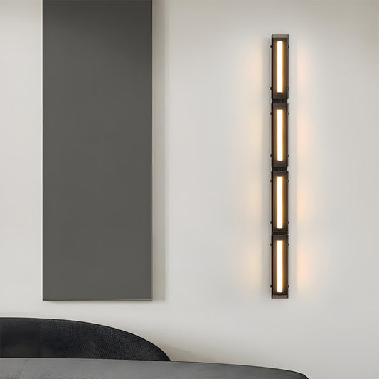 Modern Minimalist Glass Long Strip LED Indoor Wall Sconce