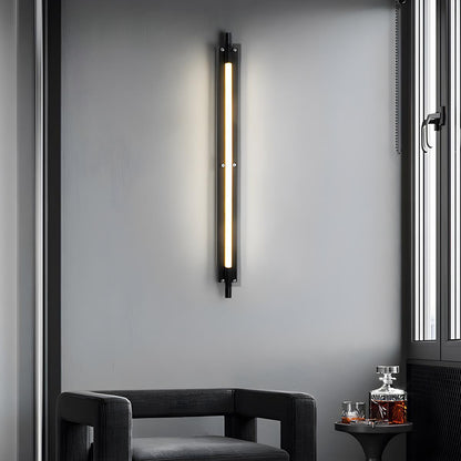 Modern Minimalist Glass Long Strip LED Indoor Wall Sconce