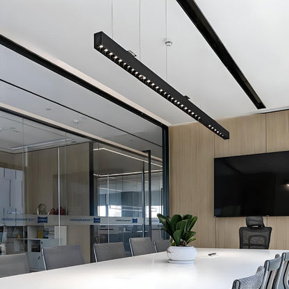 Modern Minimalist Grille LED Long Strip Pendant Lights