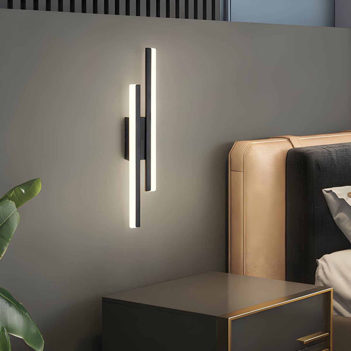 Modern Minimalist H-Shape Long Strip LED Wall Sconce