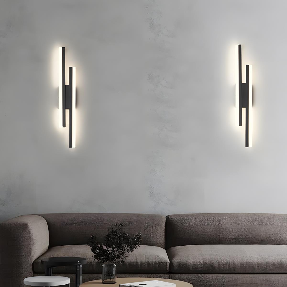 Modern Minimalist H-Shape Long Strip LED Wall Sconce