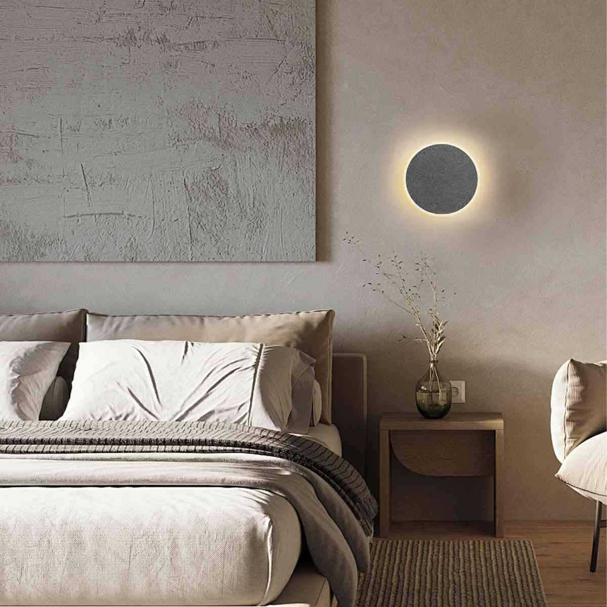 Modern Minimalist Indoor Concrete LED Wall Sconces