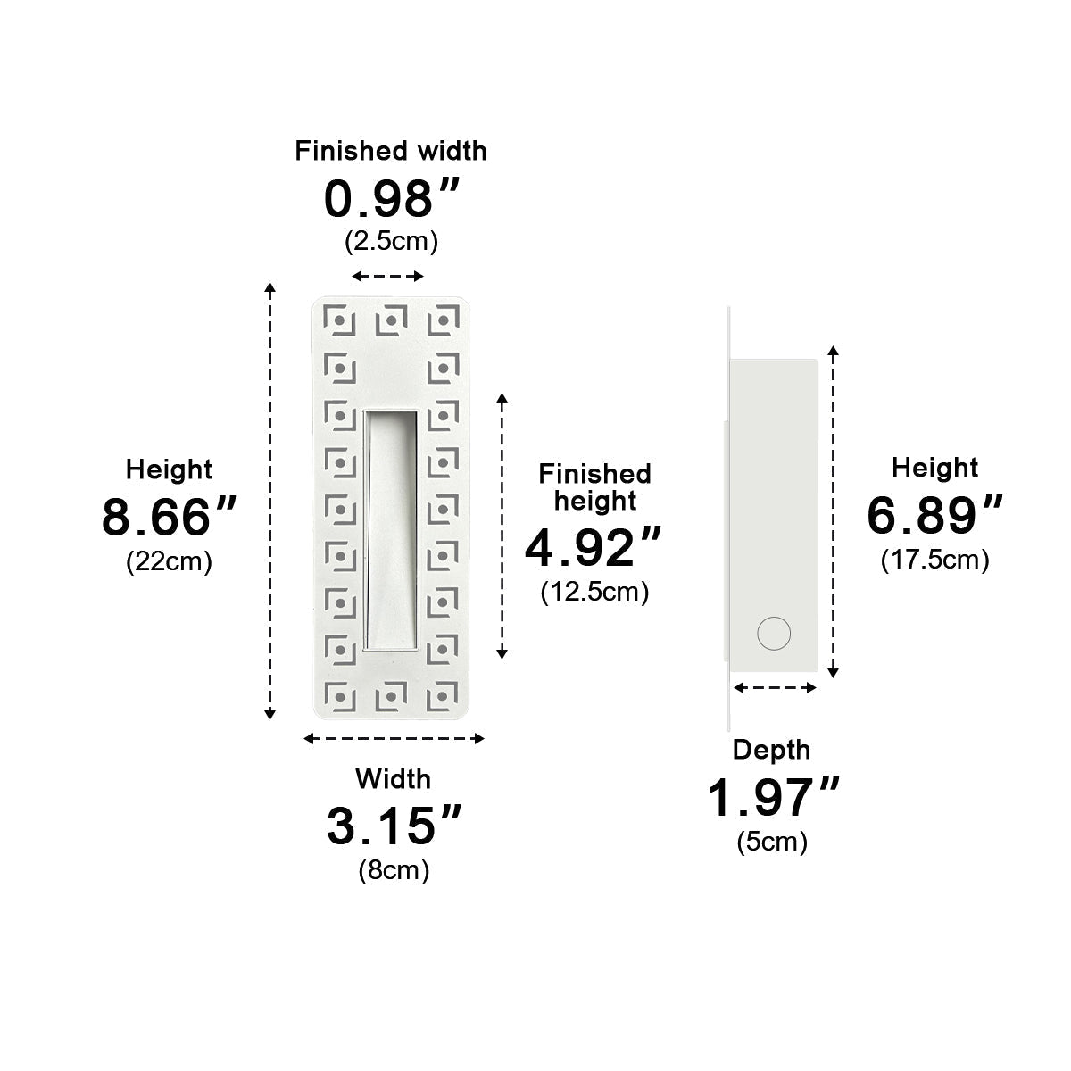 Modern Minimalist Indoor LED Recessed Stairway Wall Light