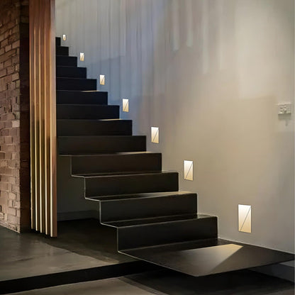 Modern Minimalist Indoor LED Recessed Stairway Wall Light