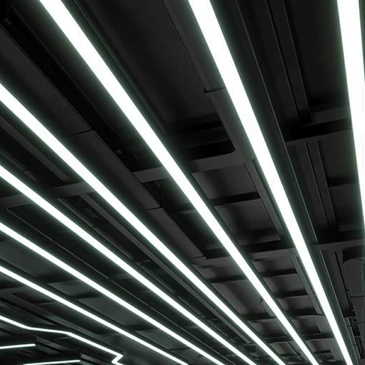 Modern Minimalist LED Long Strip Office Pendant Lights