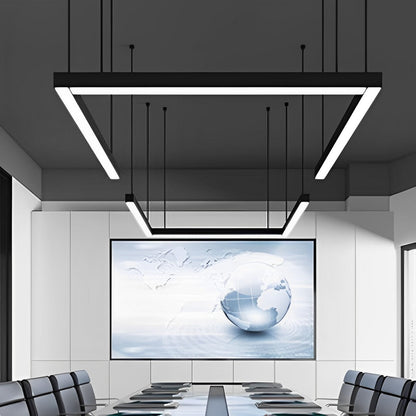 Modern Minimalist LED Long Strip Office Pendant Lights