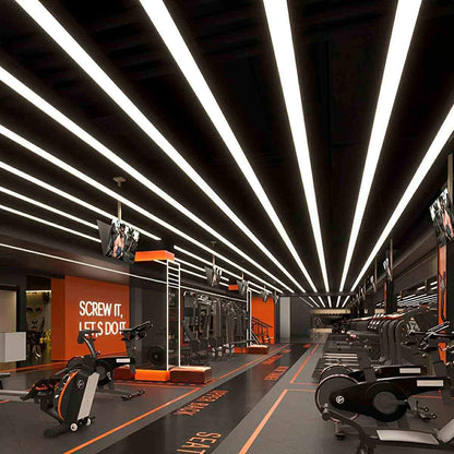 Modern Minimalist LED Long Strip Office Pendant Lights