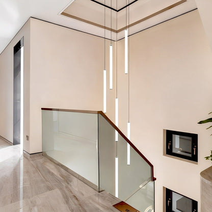 Modern Minimalist Long Strip LED Stairs Pendant Lights