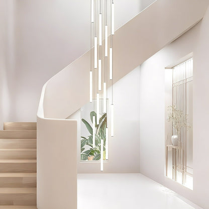 Modern Minimalist Long Strip LED Stairs Pendant Lights