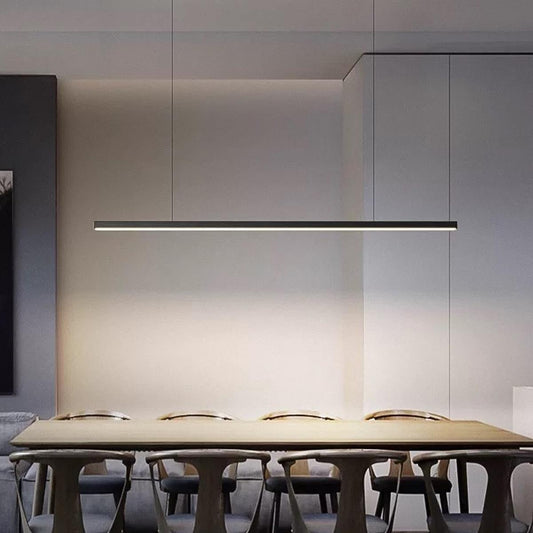 Modern Minimalist Long Strip Light Pendant Lights  up and down adjustable