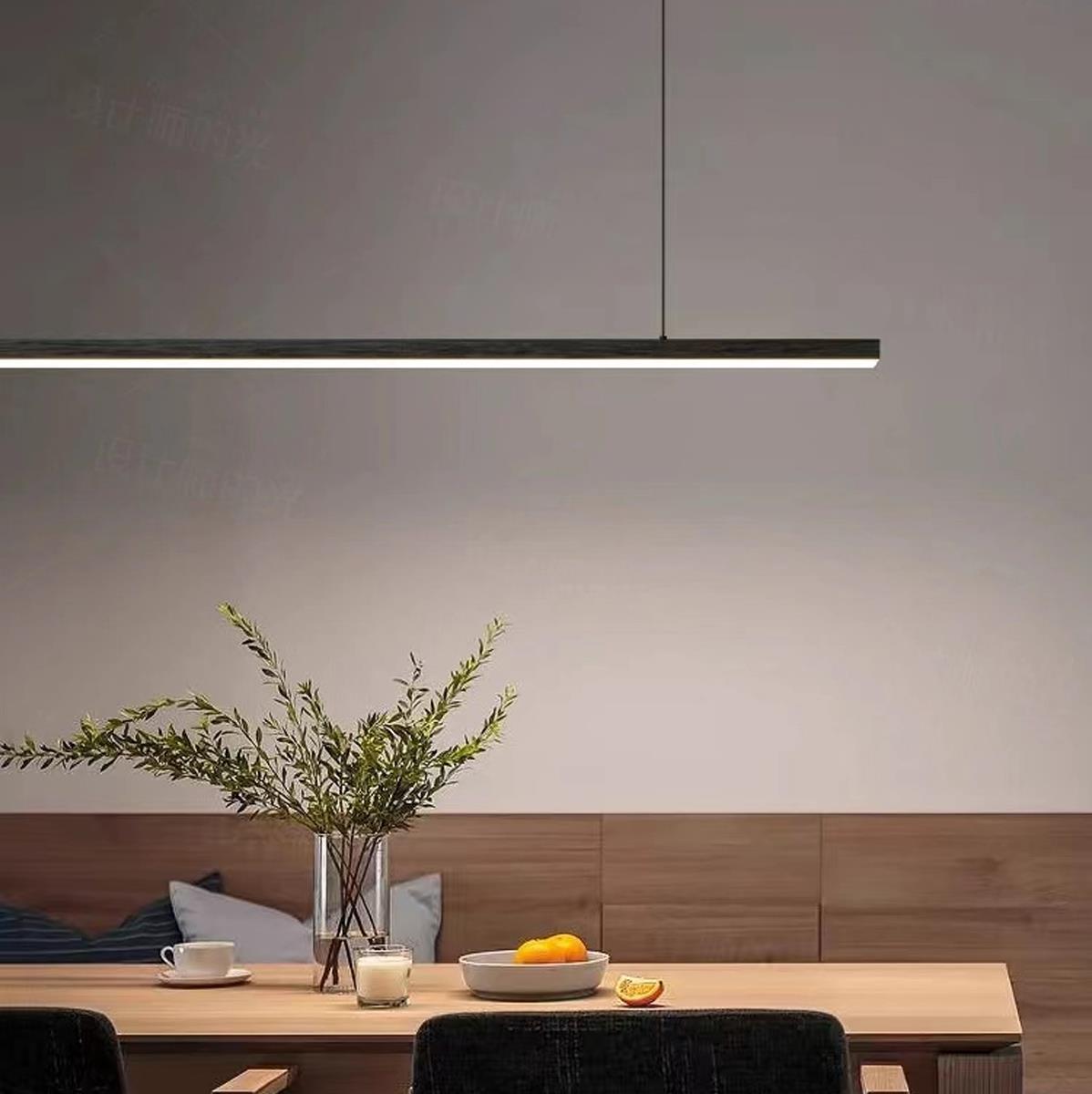 Modern Minimalist Long Strip Light Pendant Lights  up and down adjustable