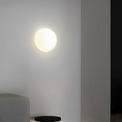 Modern Minimalist Moon Half-Dome LED Wall Sconce