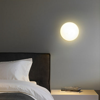 Modern Minimalist Moon Half-Dome LED Wall Sconce