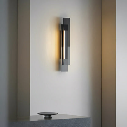 Modern Minimalist Tiered Glass LED Wall Sconce