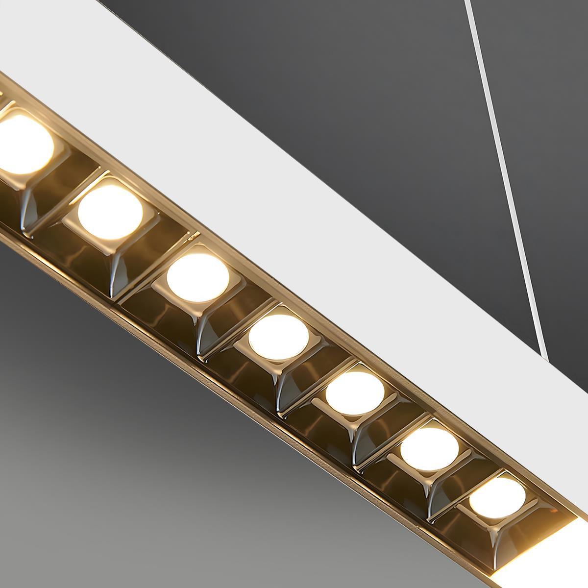 Modern Minimalist Up and Down 2 Way Office Grille LED Long Strip Light