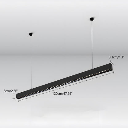 Modern Minimalist Up and Down 2 Way Office Grille LED Long Strip Light