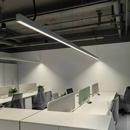 Modern Minimalist Up&Down Linear LED Strip Office Ceiling Pendant Lights
