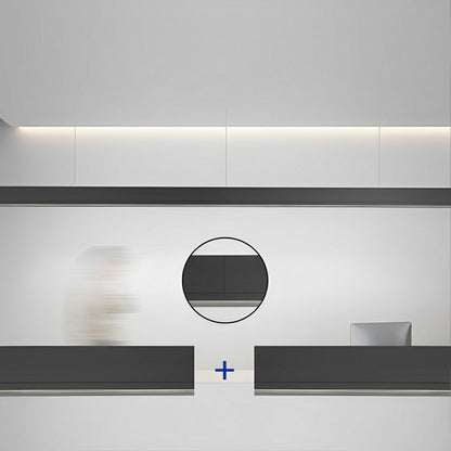 Modern Minimalist Up&Down Linear LED Strip Office Ceiling Pendant Lights