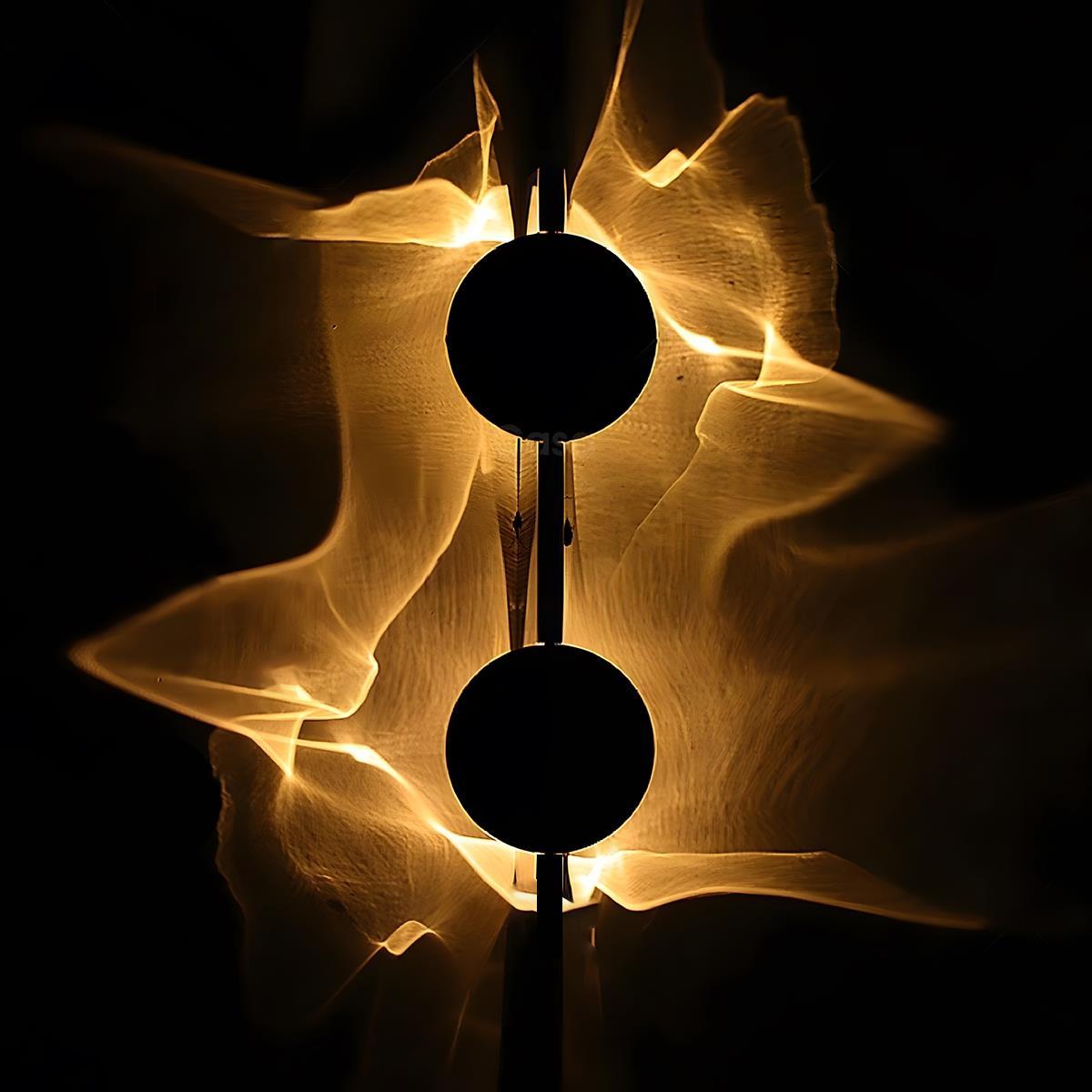 Modern Minimalist Water Waves Rotatable LED Wall Sconce