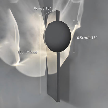 Modern Minimalist Water Waves Rotatable LED Wall Sconce