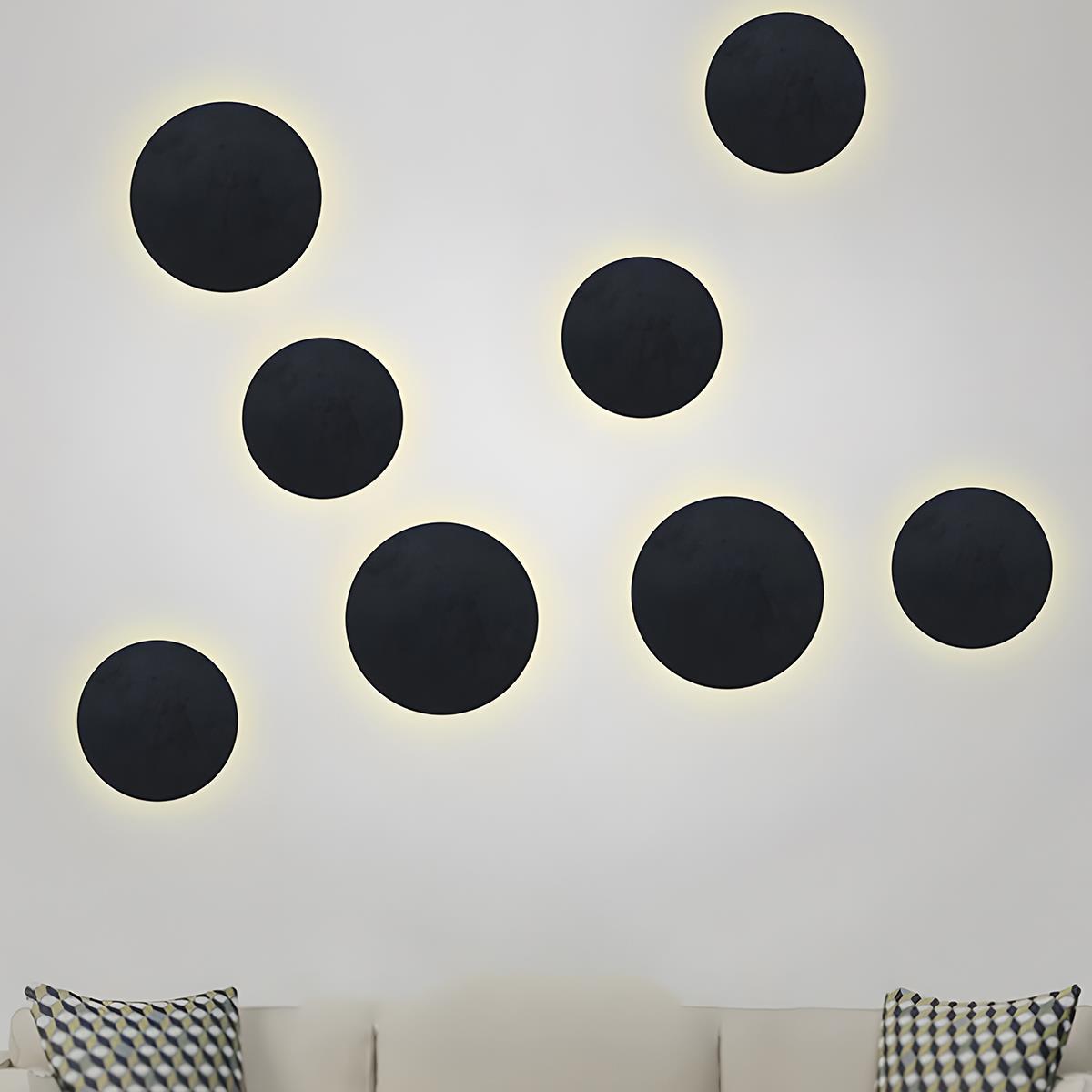 Modern Moon Eclipse Creative LED Indoor Wall Sconce