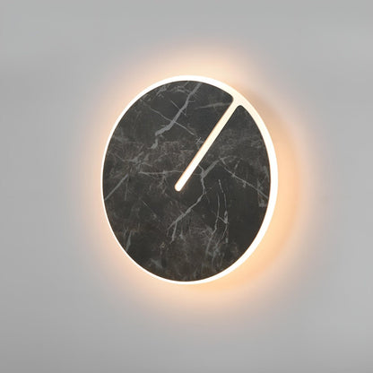 Modern Round Marble Textured Creative LED Indoor Wall Sconce