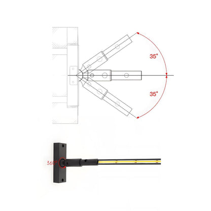 Sky Line Rotatable Intelligent Dimming Linear Light DIY