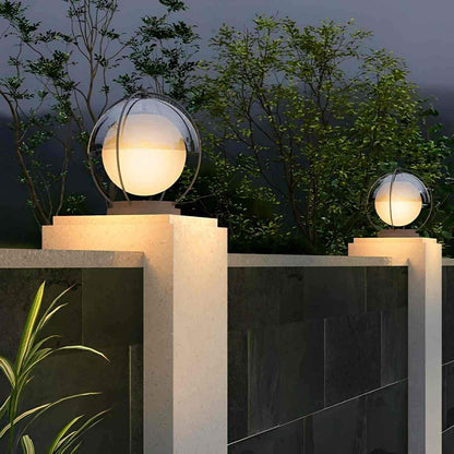 Modern Waterproof Globe Planet LED Outdoor Post Lights