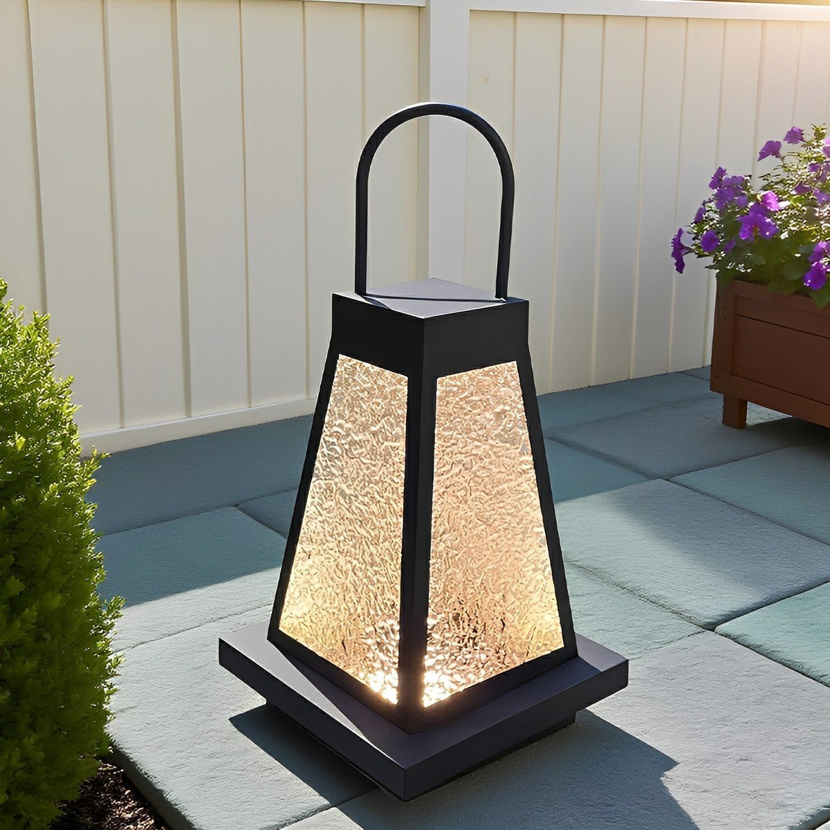 Modern Waterproof LED Outdoor Floor Lamp Lantern