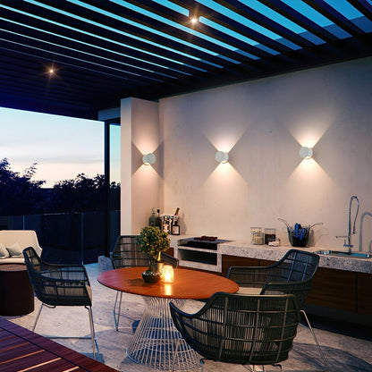 Modern Waterproof Round Up and Down Lights LED Wall Lights
