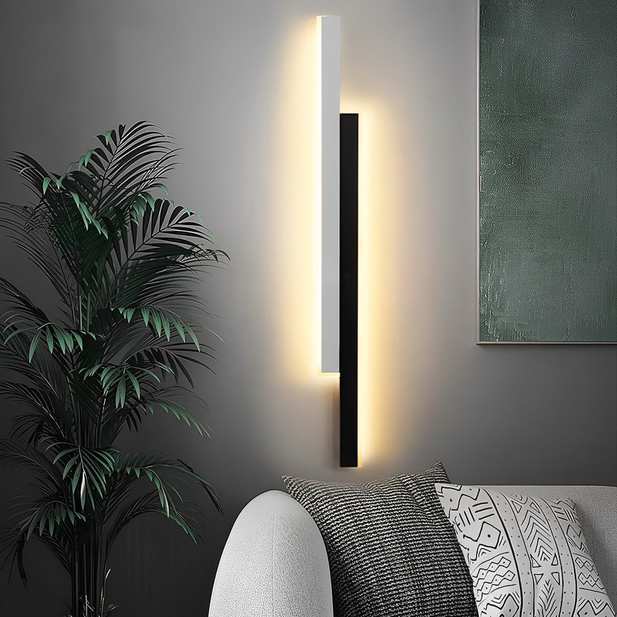 Nordic Minimalist Double Long Strip LED Wall Lamp