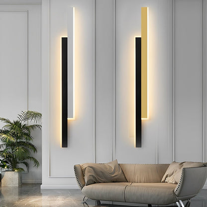 Nordic Minimalist Double Long Strip LED Wall Lamp