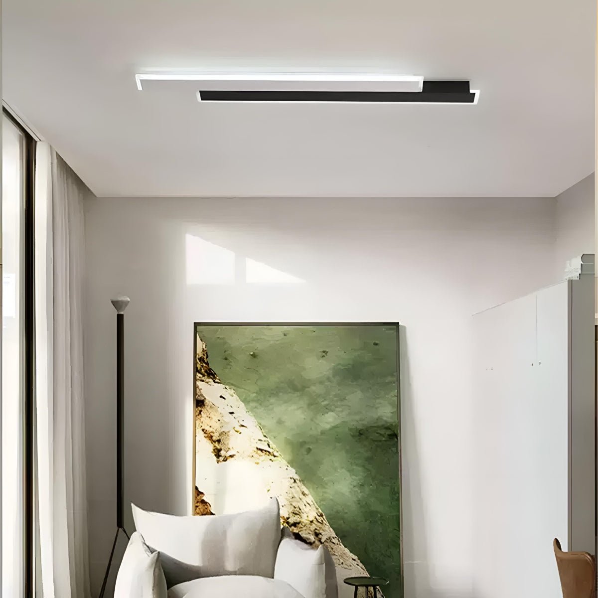 Nordic Minimalist Double Long Strip LED Wall Lamp
