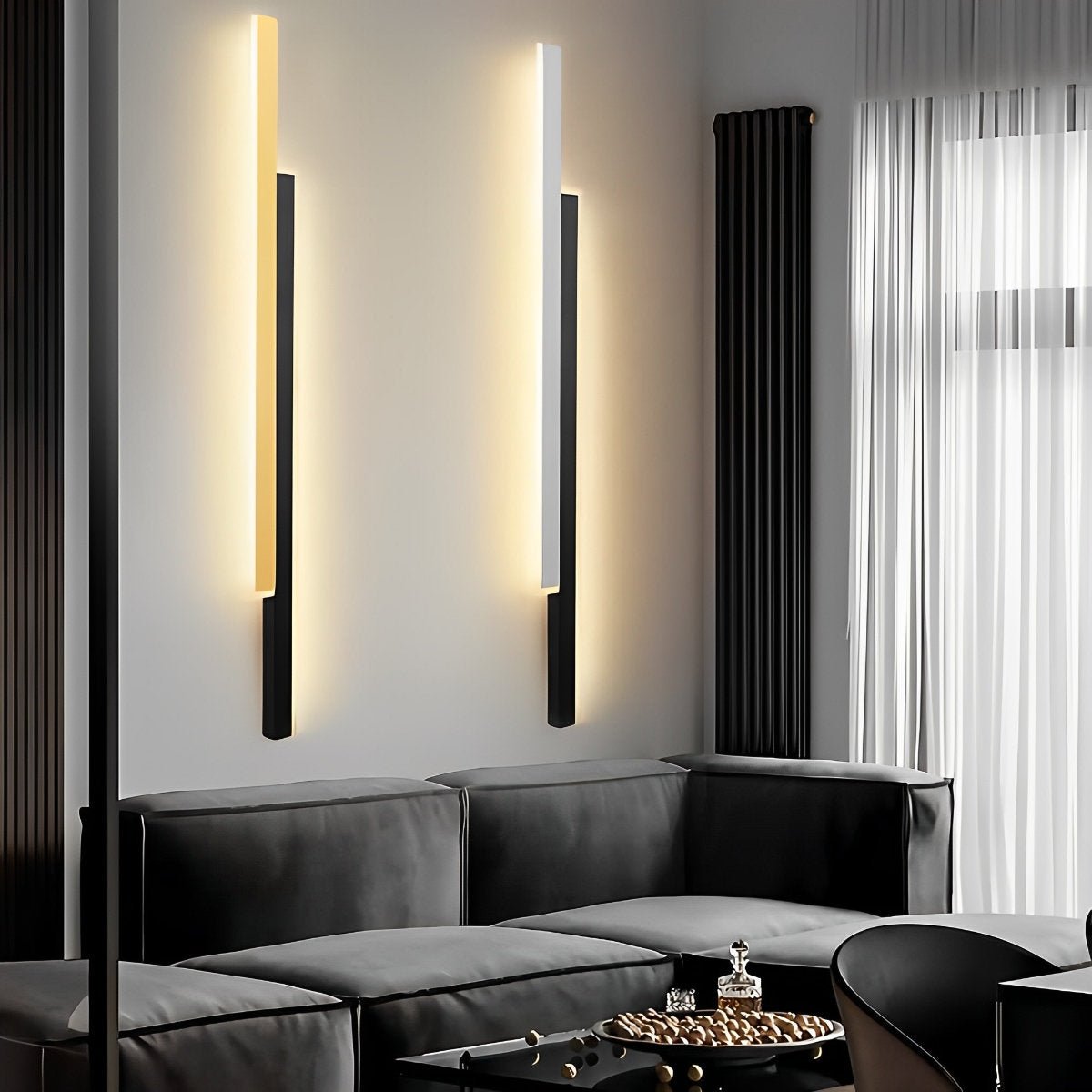 Nordic Minimalist Double Long Strip LED Wall Lamp
