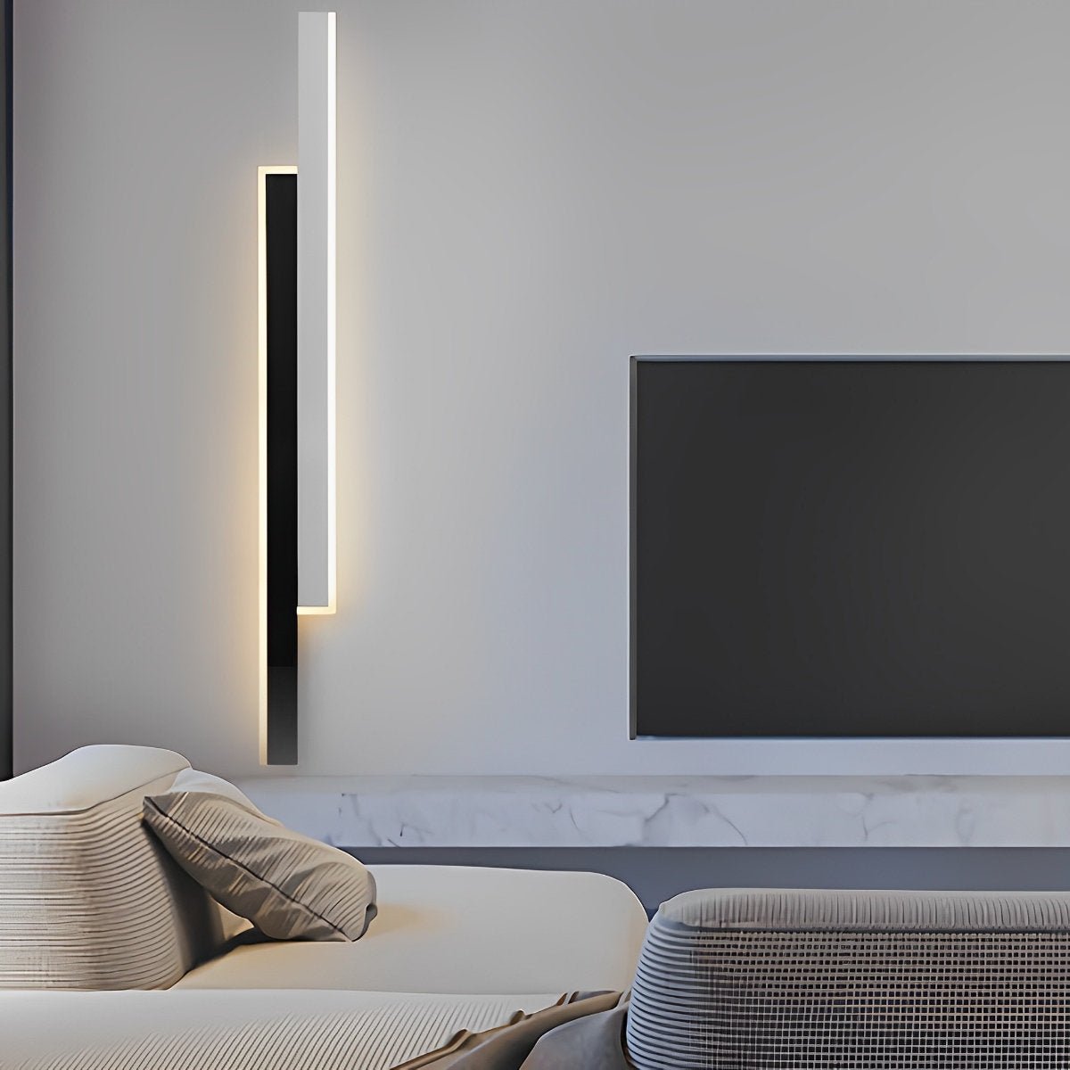 Nordic Minimalist Double Long Strip LED Wall Lamp