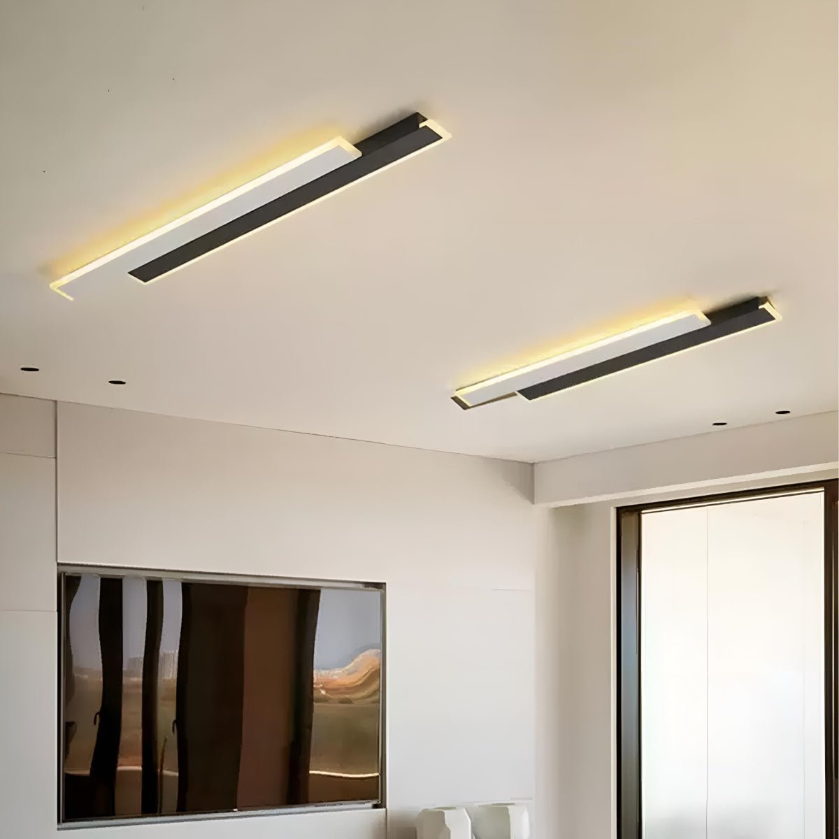 Nordic Minimalist Double Long Strip LED Wall Lamp