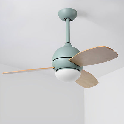 Nordic Minimalist LED Ceiling Paddle Fan with Remote Control Adjustable Wind Speed Fan
