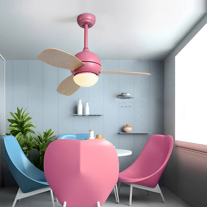 Nordic Minimalist LED Ceiling Paddle Fan with Remote Control Adjustable Wind Speed Fan