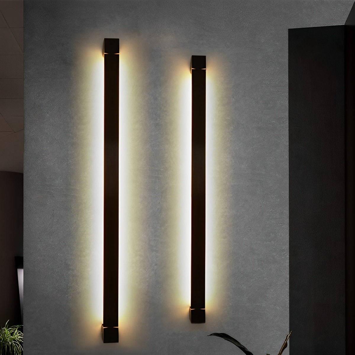 Nordic Ultra-thin Long Strip LED Rotatable Background Wall Light